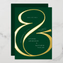 Search for dark green and gold invitations Sophisticated