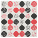 Search for red black white fabric Modern