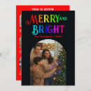 Search for rainbow christmas cards Merry and bright