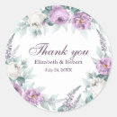 Search for purple flowers wedding stickers Peonies