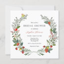 Search for strawberry bridal invitations Greenery
