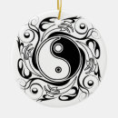 Search for yin yang christmas tree decorations Black and white