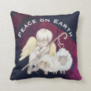 Search for peace on earth christmas cushions Christian