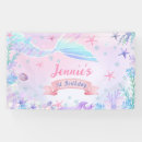 Search for mermaid birthday banners Our little mermaid