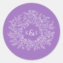 Search for circle wedding stickers Purple