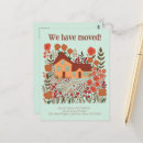 Search for we have moved postcards Modern