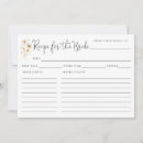 Search for bridal shower request recipe cards Floral