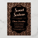 Search for rose gold sweet 16 invitations Crown