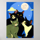 Search for cat full moon posters Cats