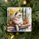 Search for persian cat christmas tree decorations Cute
