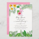 Search for flamingo watercolor invitations Aloha