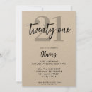 Search for kraft birthday invitations Modern