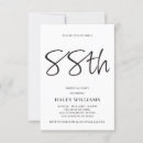 Search for 88th birthday invitations Modern