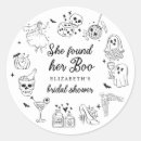 Search for if found stickers Black and white