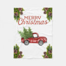 Search for red truck christmas blankets Country