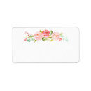 Search for rose blank return address labels Girly