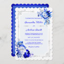 Search for silver and royal blue wedding invitations Elegant