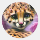 Search for baby cheetah stickers Safari animals