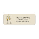 Search for new years eve return address labels Gold
