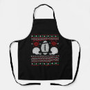 Search for funny football aprons Santa claus