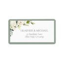 Search for green hydrangea return address labels Elegant