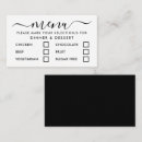 Search for event menus Typography