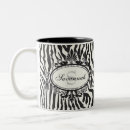 Search for monogram zebra mugs Black and white