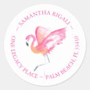 Search for flamingo address stickers For her