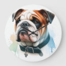 Search for english bulldog clocks Pet