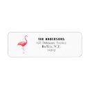 Search for flamingo bird return address labels Nature