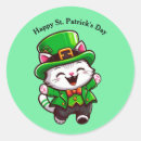 Search for st patricks day cat stickers Shamrock
