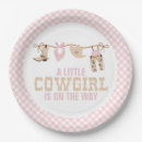 Search for western baby shower plates Pink