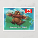 Search for beaver illustration postcards Cute