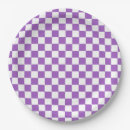 Search for purple gingham paper plates Geometric