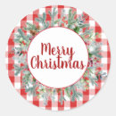 Search for red buffalo check stickers Merry
