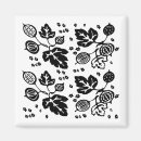 Search for retro pattern magnets Black and white