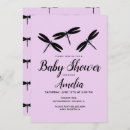 Search for dragonfly baby shower invitations Girly