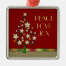 Search for peace love joy christmas tree decorations Star