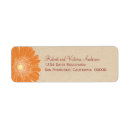 Search for orange daisy return address labels Flowers
