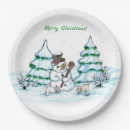 Search for dog christmas plates Snow