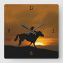 Search for western horse clocks Cowgirl