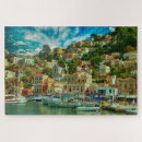 Search for greek islands puzzles Symi