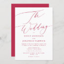Search for maroon white wedding invitations Elegant