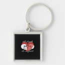 Search for and by parts key rings Black and white