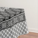 Search for black and white stripe tablecloths Plaid