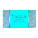 Search for purple and aqua return address labels Trendy