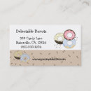 Search for donut shop business cards Baking