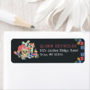 Search for dia de los muertos return address labels Skeleton