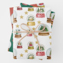 Search for globe wrapping paper Red