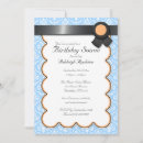 Search for blue and orange birthday invitations Elegant